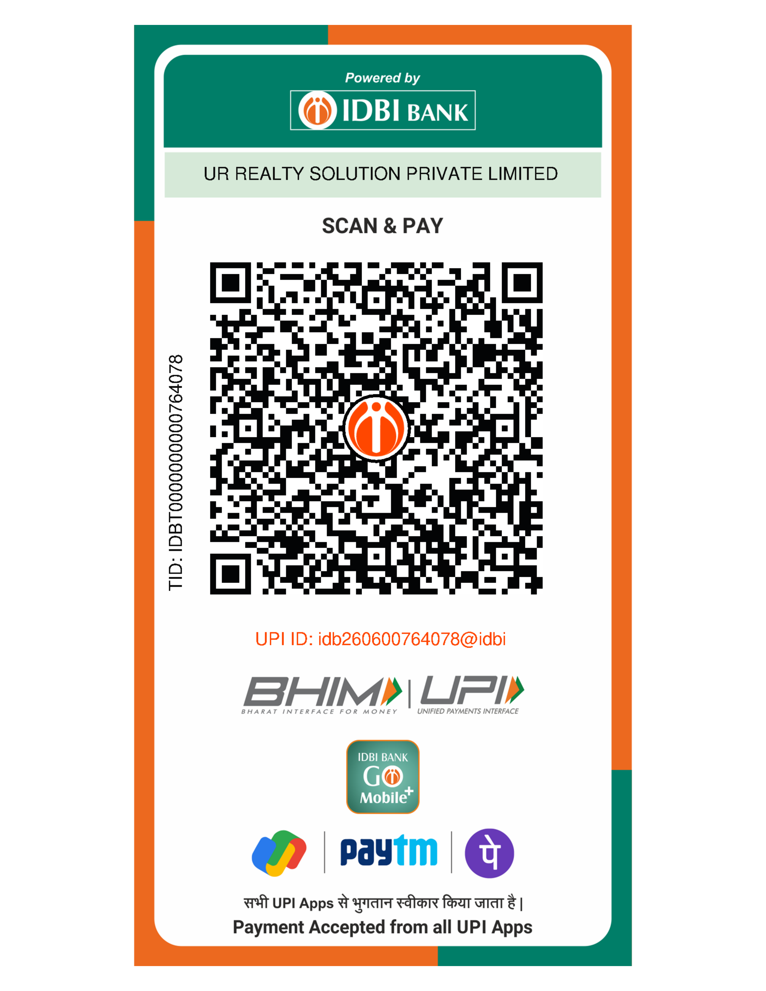 UR Realty Solution Payment QR Code